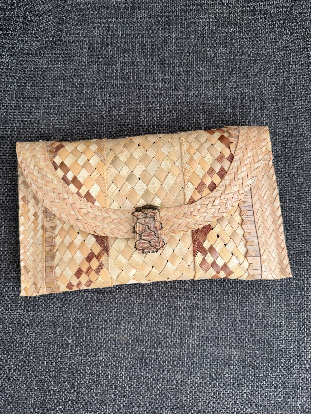 Clutch Bag woven/straw